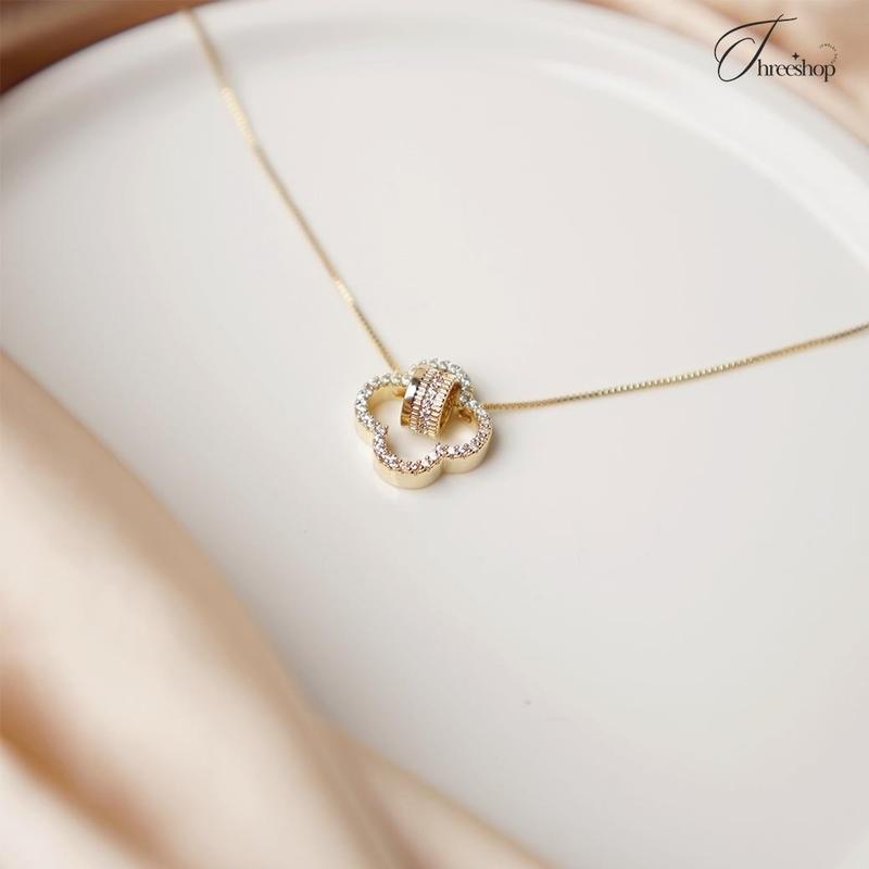 TH สร้อยคอ " พรอสเพอร์ริตี้-เน็กซัส Prosperity Nexus ทอง "  จุดเชื่อมโยงแห่งความมั่งคั่ง ดึงดูดทรัพย