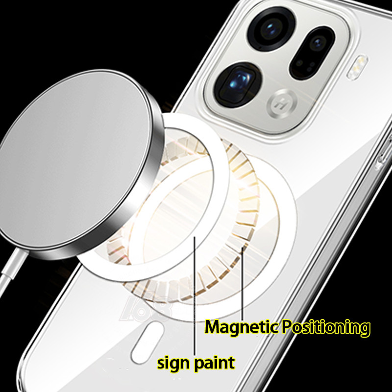 เคส OPPO Find X9 Pro เคส OPPO Find X9 Case เคสเจลใสกันกระแทกแบบแม่เหล็ก ขอบ TPU นุ่ม พร้อมถุงลมนิรภัยหนา เคสโทรศัพท์แข็งแบบเรียบง่าย - รูปที่ 3