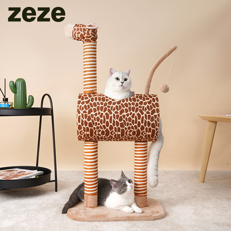 Zeze Giraffe Cat Climbing Frame Cat House
