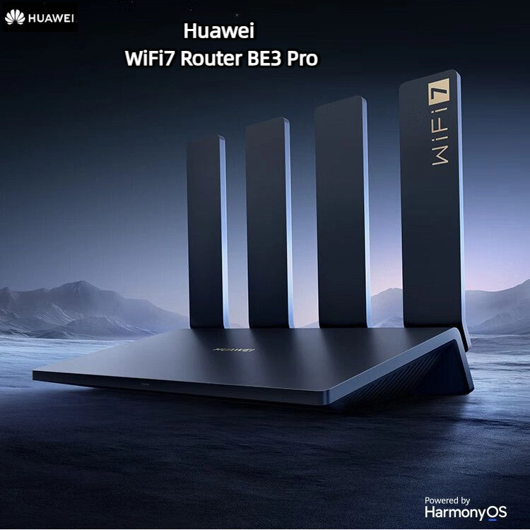 GREAT Huawei Router BE3 Pro Quad-Core WiFi7 Dual-Band Router 5G Polymer Gigabit Router สัญญาณแรงขยาย