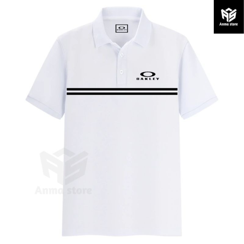 เสื้อโปโลแขนสั้น Okley พิมพ์ All-Match เหมาะสำหรับทั้งผู้ชายและผู้หญิง แบบลายพิมพ์ที่สวมได้ง่ายและทน