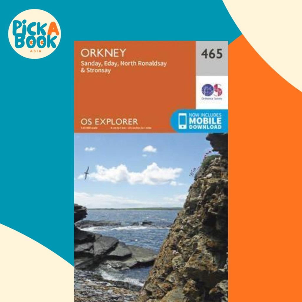 Orkney - Sanday, Eday, North Ronaldsay และ Stronsay โดย Ordnance Survey (ฉบับสหราชอาณาจักร ปกอ่อน)
