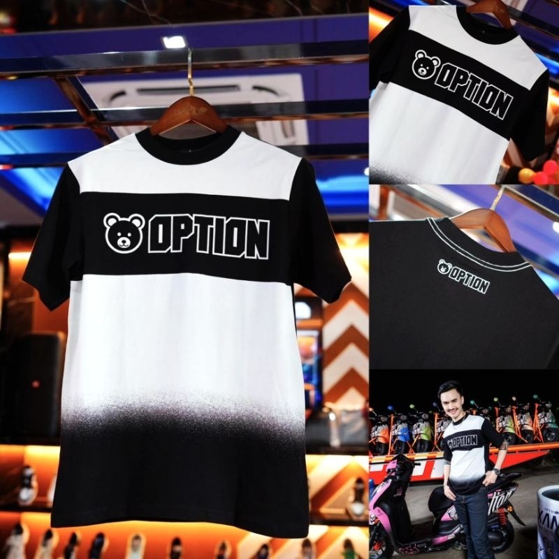 Option เสื้อยืดหมีทูโทน