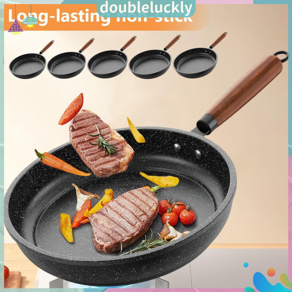 24/30/32 ซม.กระทะ Nonstick Skillet ด้ามไม้ไข่เจียว Skillet Sute Pan Chef Pan Induction ใช้งานร่วมกับ