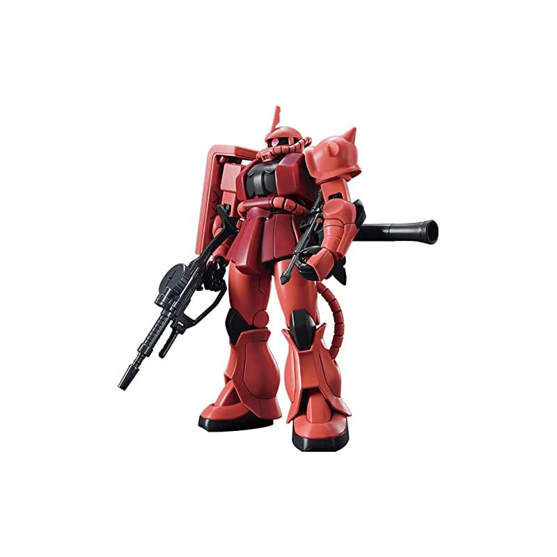 BANDAI SPIRITS HGUC Mobile Suit Gundam Char's Zaku II 1/144 scale color-separated plastic model.
