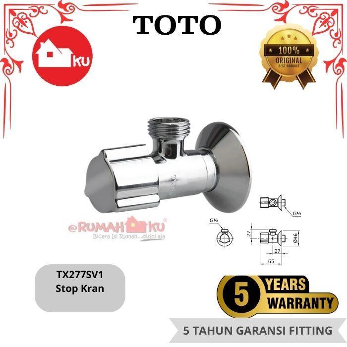 FLOWLAB Stop Valve TOTO TX277SV1 Stop Valve ไม่มีท่อยืดหยุ่น