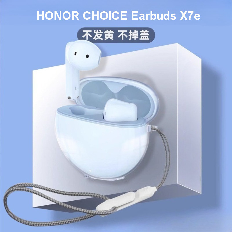 เคสสําหรับ HONOR CHOICE Earbuds X7e, TPU ฝาครอบหูฟังแบบใสสําหรับ LCHSE X7e