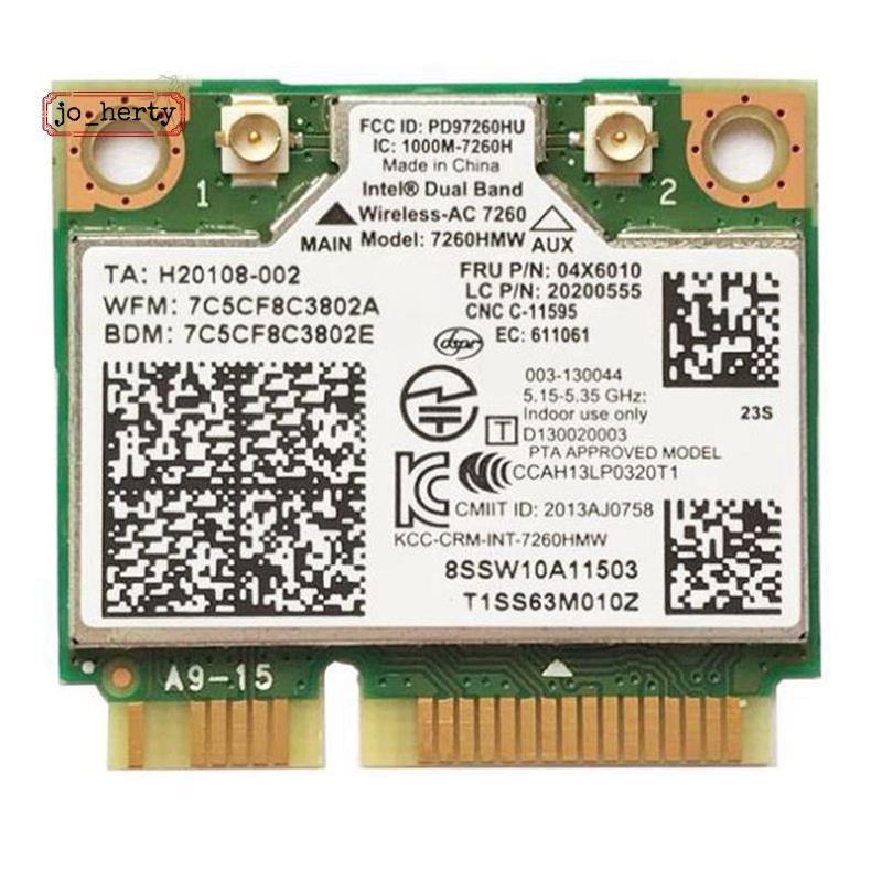 [Promote J]Notebook การ์ดไร้สายในตัวสําหรับ 7260HMW 7260AC 867M Dual Band 5G การ์ดไร้สาย BT4.0 สําหร