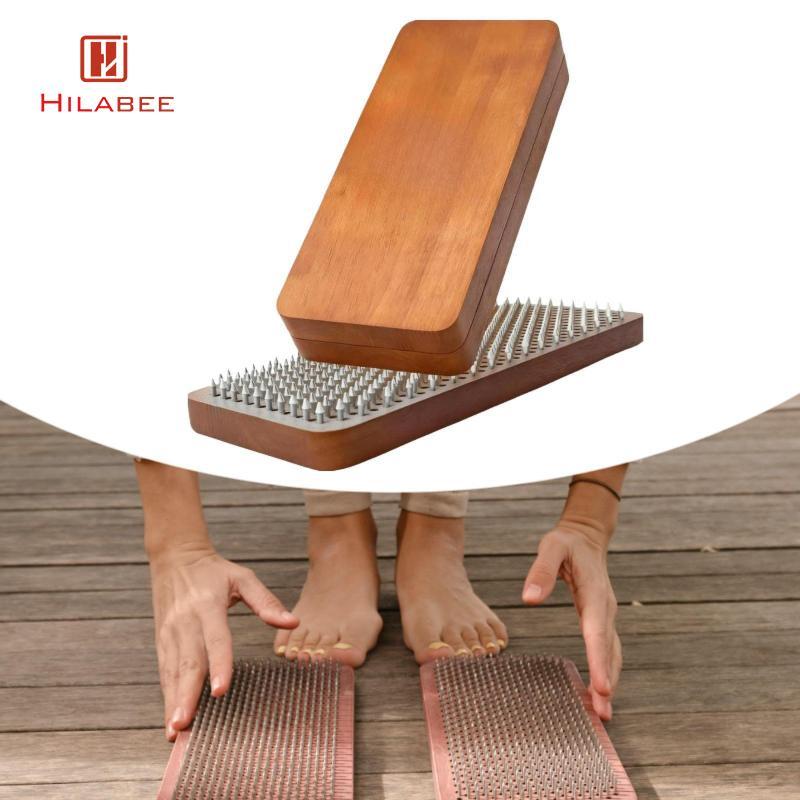 HILABEE Sadhu Board กระดานเล็บพกพาสะดวกสำหรับนวดเท้า กดจุด และการทำสมาธิ