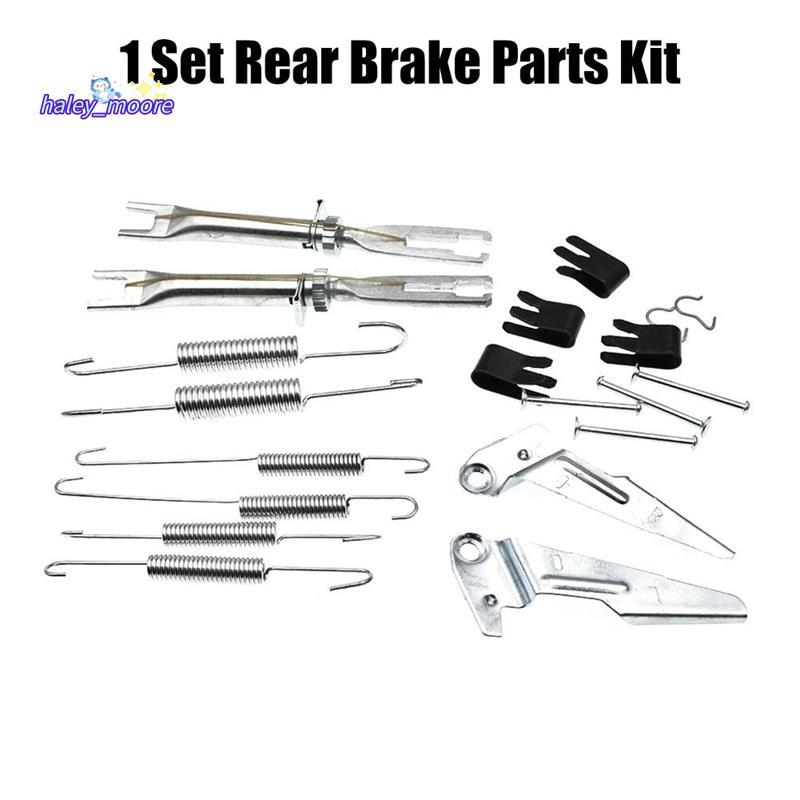 [ส่วนลด H]รองเท้าเบรคหลังตัวปรับโลหะและชุดชิ้นส่วนชิ้นส่วนเบรคหลังชุดสีเงินสําหรับ GGN25 KUN26 Ute 2