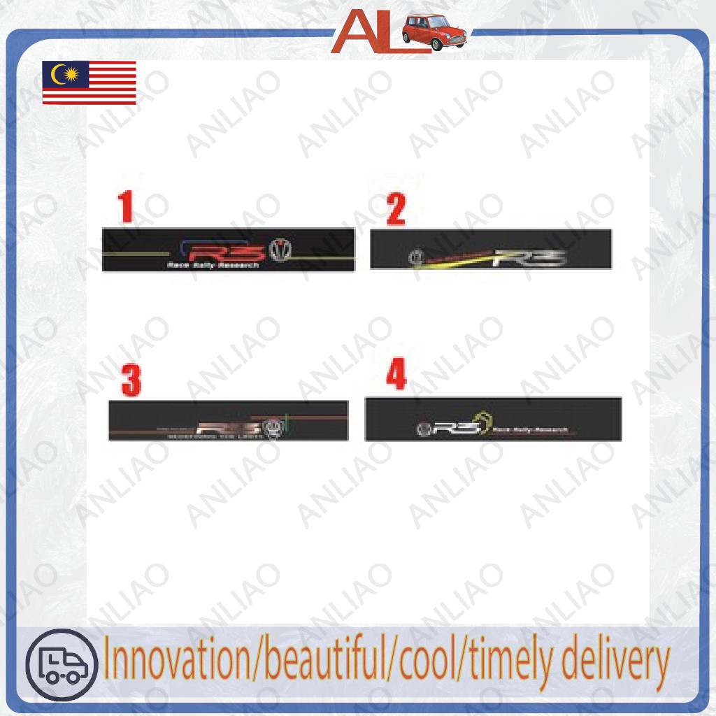 สติ๊กเกอร์ PROTON R3 ด้านหน้า WINDSCREEN