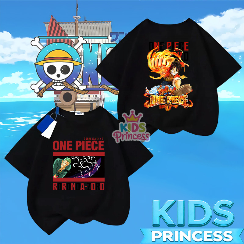 COD(จัดส่งตลอด 24 ชั่วโมง)ตัวละครการ์ตูนแอนิเมชั่น เสื้อที ผ่อนคลาด เสื้อเชิ้ต สำหรับเพศชายและหญิง 90-150CM 1-13ปี N3871