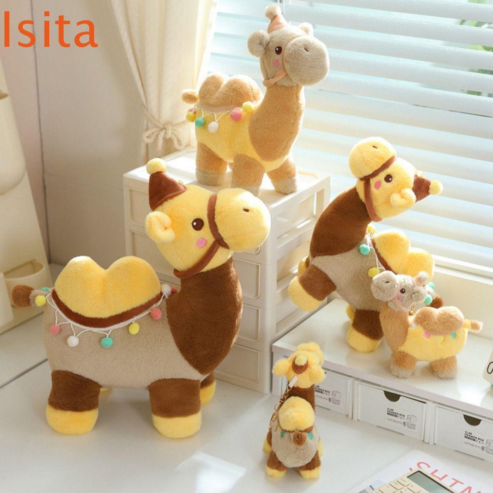 ISITAFTB จําลอง Camel Plush ของเล่น, PP ผ้าฝ้ายจําลอง Desert สัตว์นุ่ม Plush ตุ๊กตาของเล่น, Plush Ca