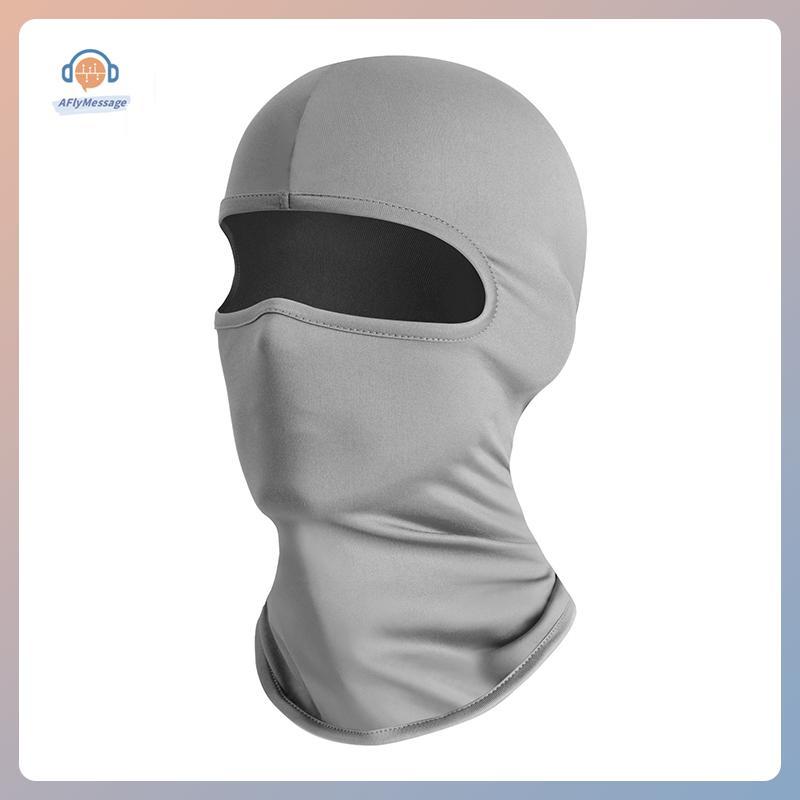 AFl 5 ชิ้นหมวกขี่จักรยานป้องกันแสงแดดหน้ากากไหมพรมผ้าพันคอรถจักรยานยนต์คอ Gaiter Biker หมวกกันน็อคหม