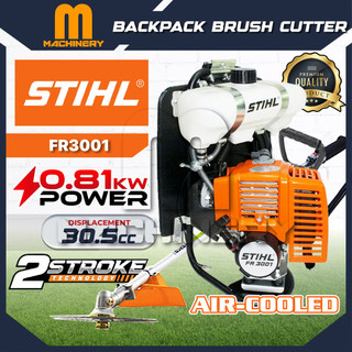 M.Machinery STIHL Backpack Brush Cutter FR3001 30.5cc Air-Cooled 2-Stroke Gasoline Grass Cutter - Made in Germany