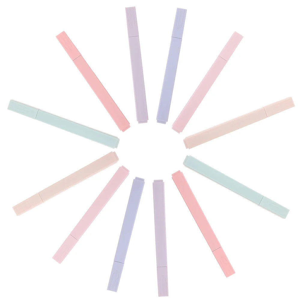 12 ชิ้น Scrapbooking Highlighter Mark ปากกาเรืองแสง Bible Highlighter