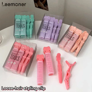 ชุดกิ๊บจัดแต่งทรงผมฟูนุ่มธรรมชาติ 4 ชิ้น พร้อมกิ๊บหน้าม้า กิ๊บแต่งหน้า กิ๊บม้วนผม-LN