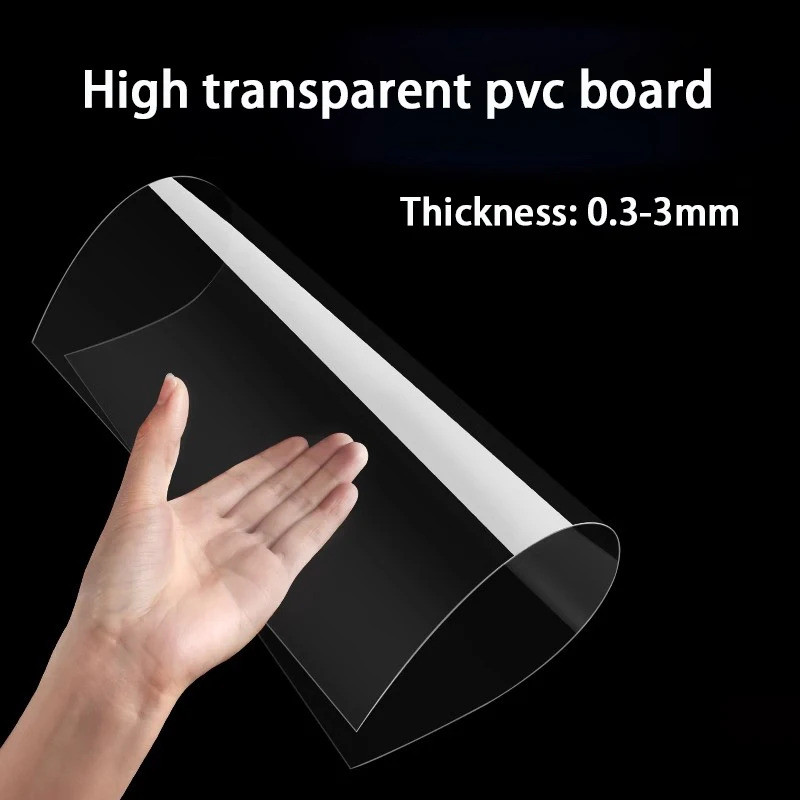 High Transparent Pvc Board Hard Plastic Board DIY Handmade Material Supports Custom Size