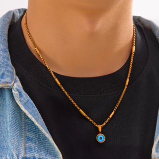 สร้อยคอสแตนเลส Twisted Chain กันภัย charm ขนาดเล็ก สวยงาม เป็นของขวัญสำหรับผู้หญิง และยัง hypoallergenic อีกด้วย