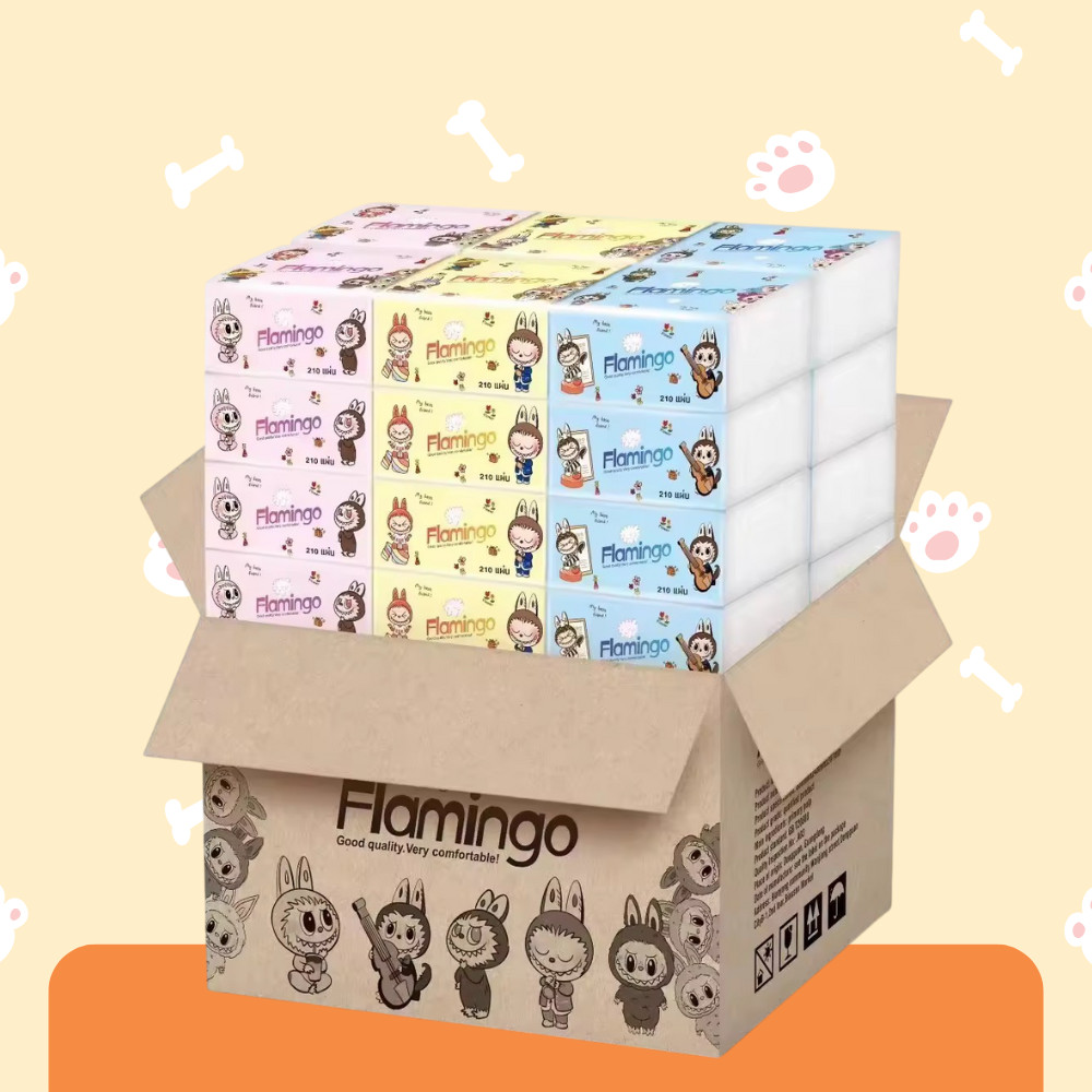 📦 [ยกลัง] กระดาษทิชชู่ห่อเล็ก (คละลาย) กระดาษเช็ดหน้า ทิชชู่  ไร้ฝุ่น  ไม่เป็นขุย กระดาษทิชชู่