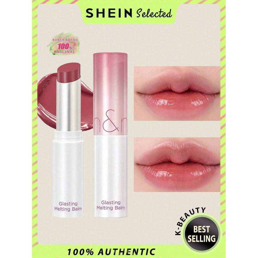 Rom&nd Glasting Melting Balm Original Series With Hydrating Oil & Smooth Glow, 07 Mauve Whip, 0.16oz