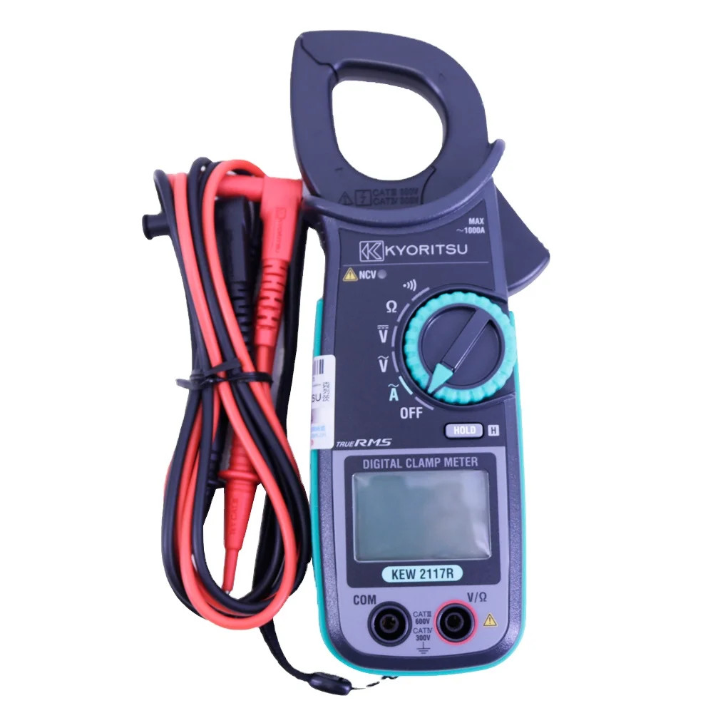 ใหม่ Kyoritsu 2117R AC Digital Clamp Meters True RMS 60/600/1000A Auto-Ranging KEW2117R Kyoritsu2117