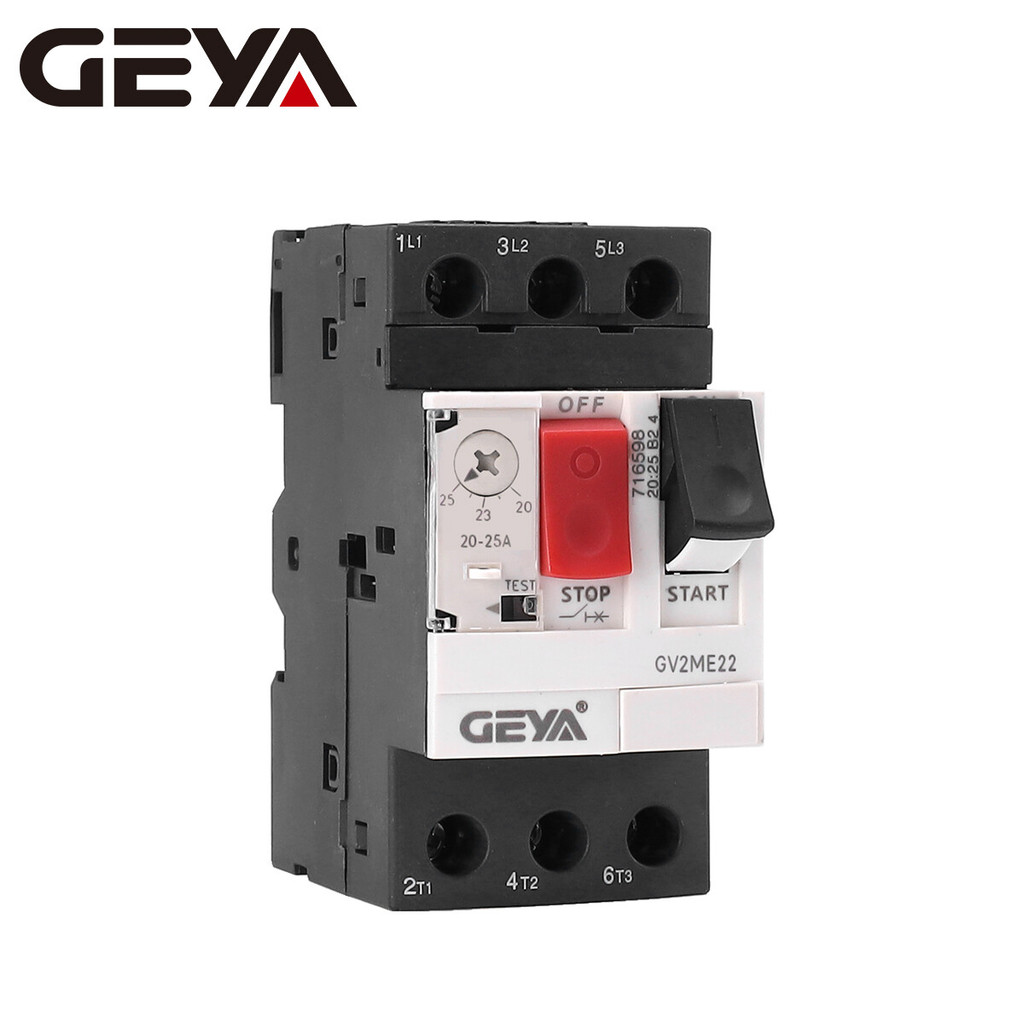 GEYA GV2ME Motor Circuit Breaker Start Protection Switch Thermal Magnetic 0.1-32A MPCB