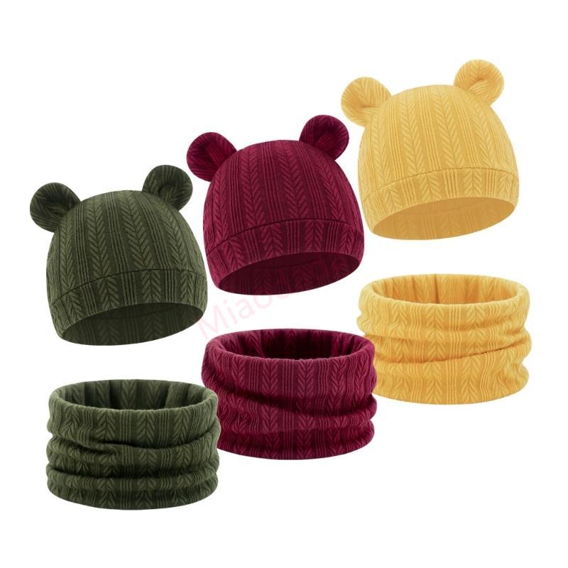 หมวกเด็กผ้าฝ้ายแบบปรับได้ สำหรับคอกันUV อายุ 8 ถึง 36 เดือน