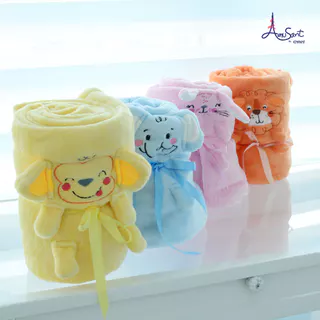 Amusant ผ้าห่มหน้าตุ๊กตา ขนาด 100*150 ซม. EH6J46,EH6J47,EH6J48