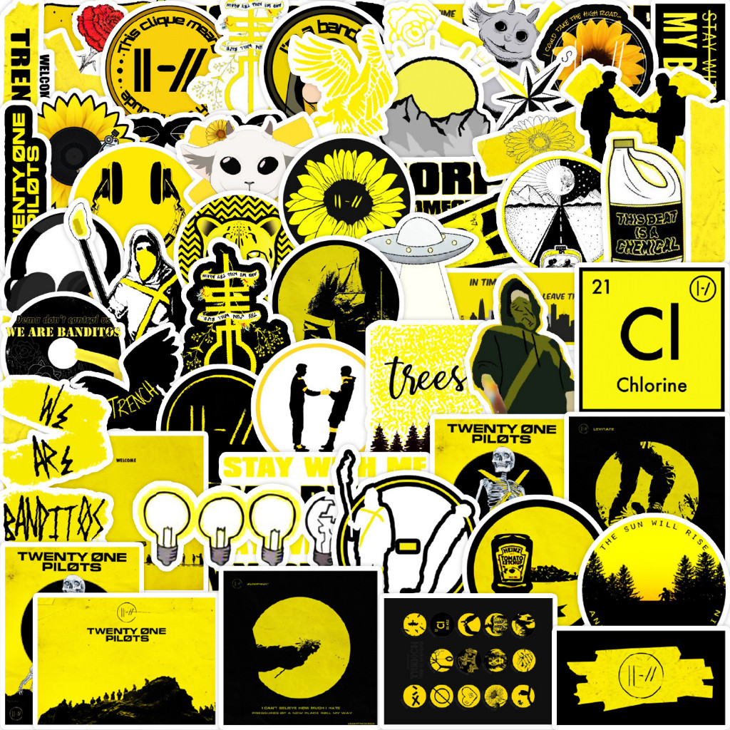 💥พร้อมส่ง💥21 Pilots - USA Rock Band สติ๊กเกอร์  50Pcs/Set DIY Fashion Decals Doodle Sticker