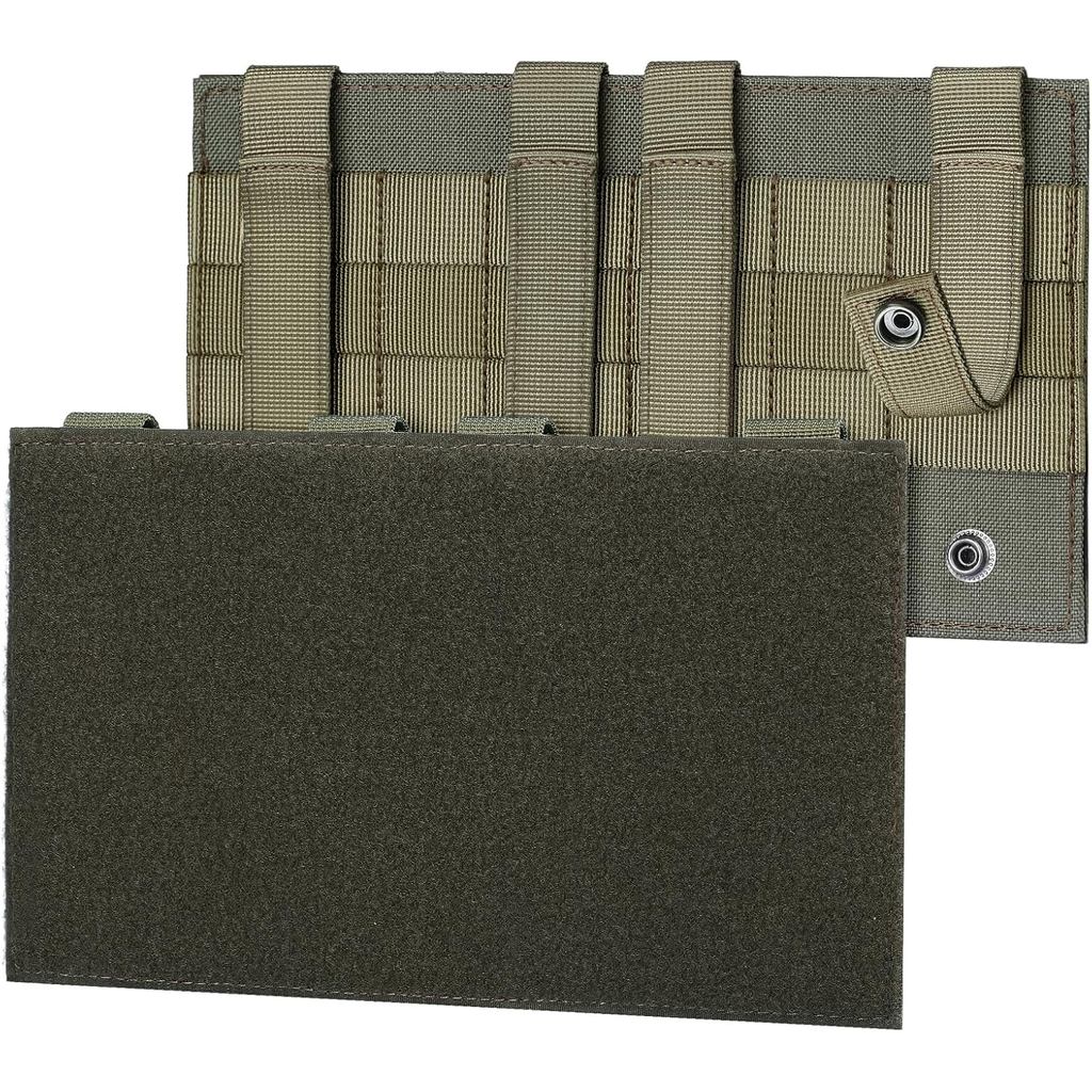 แผ่นแพทช์ Hook & Loop สำหรับติดถุงเก็บและอุปกรณ์ Molle มีแผงด้านหลังแบบตะขอ และเหมาะสำหรับติดแท็กและฉลากส่วนบุคคล