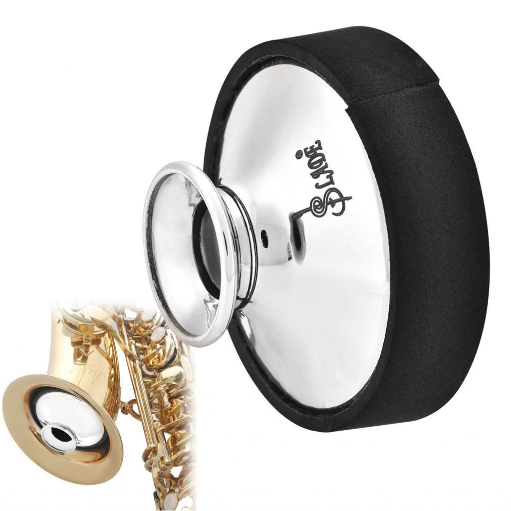 Thaihometools-TH SHUAIGUO Lade Lightweight ABS Alto Saxophone Mute Dampener Gold ติดตั้งง่ายสำหรับกา