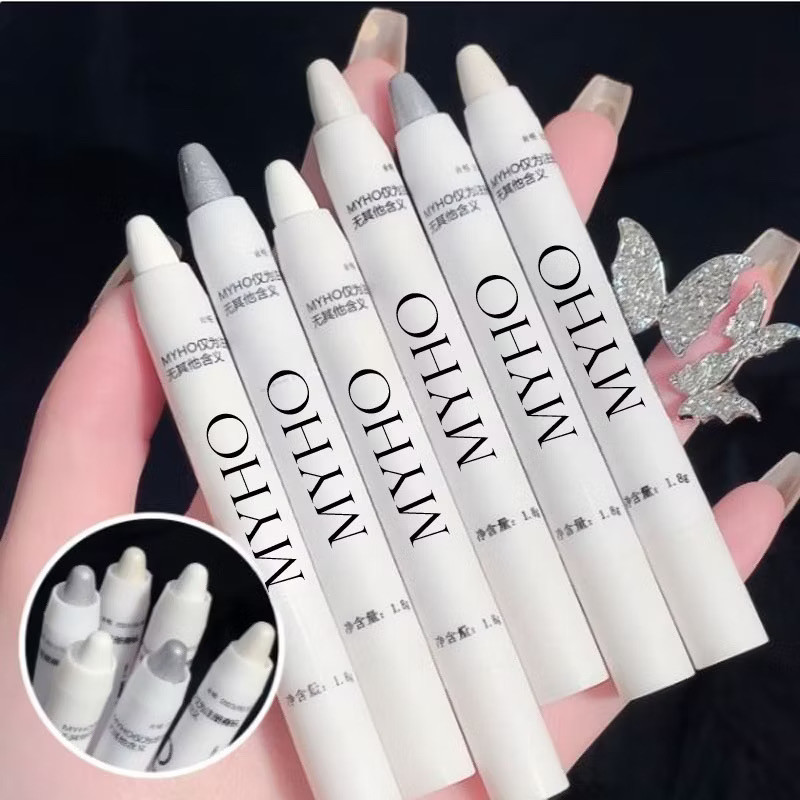 my-shop: ปากกาอายแชโดว์ ไฮไลท์ เนื้อใยไหม ประกายมุก สีสวย กันน้ำ ติดทนนาน P1099