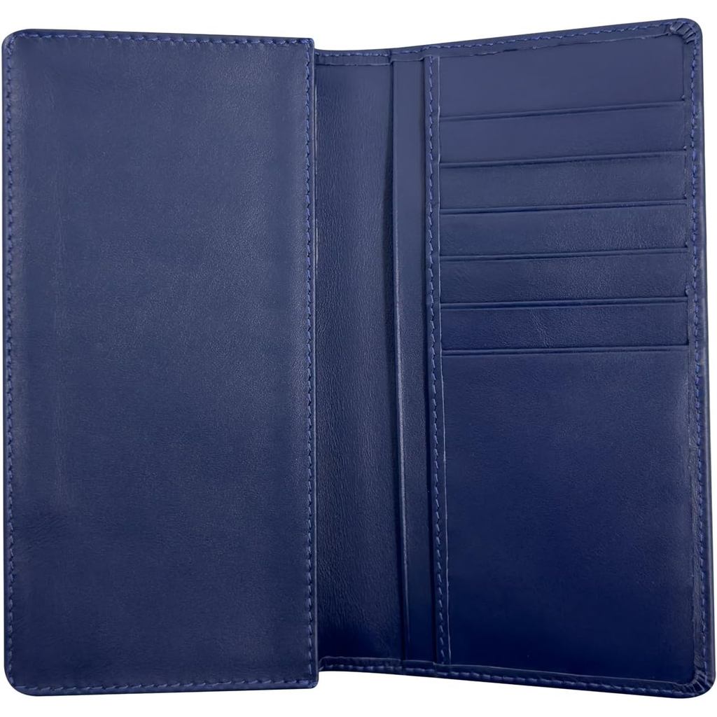 JIMMY LUCKY Premium Mens Genuine Leather Wallet – Slim Bifold Design พร้อมช่องใส่การ์ดหลายช่องและช่อ