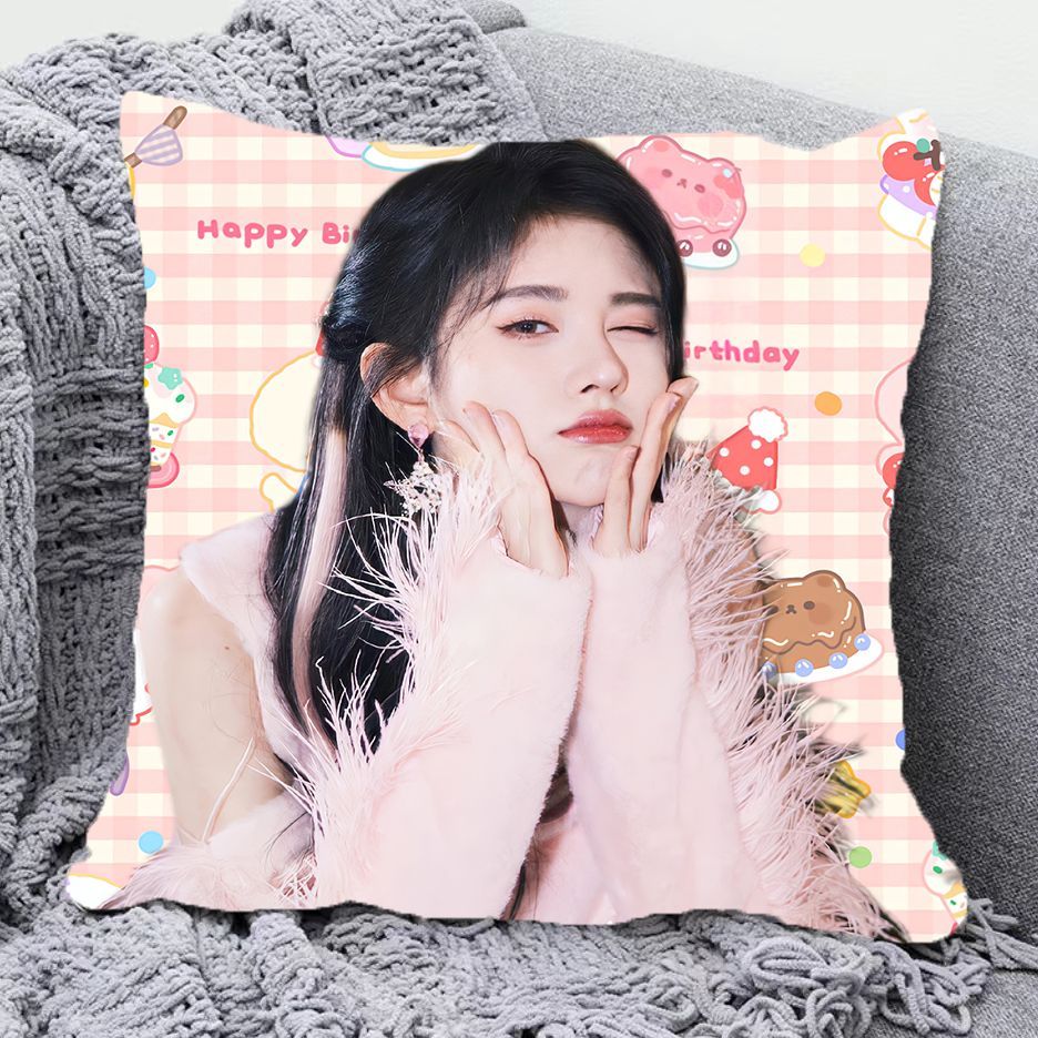 Ju Jingyi หมอน SNH48 Star อุปกรณ์ต่อพ่วงหมอนของขวัญวันเกิด Ju Jingyi หมอน SNH48 Star อุปกรณ์ต่อพ่วงห