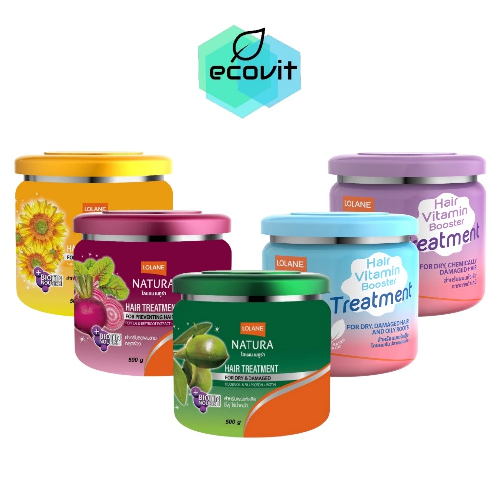 ​​​​​​​[1 กระปุก] Lolane Natura Hair Treatment โลแลน เนทูร่า แฮร์ ทรีทเม้นท์ ครีมบำรุงผม [500 g./กระปุก] [เลือกสินค้า]