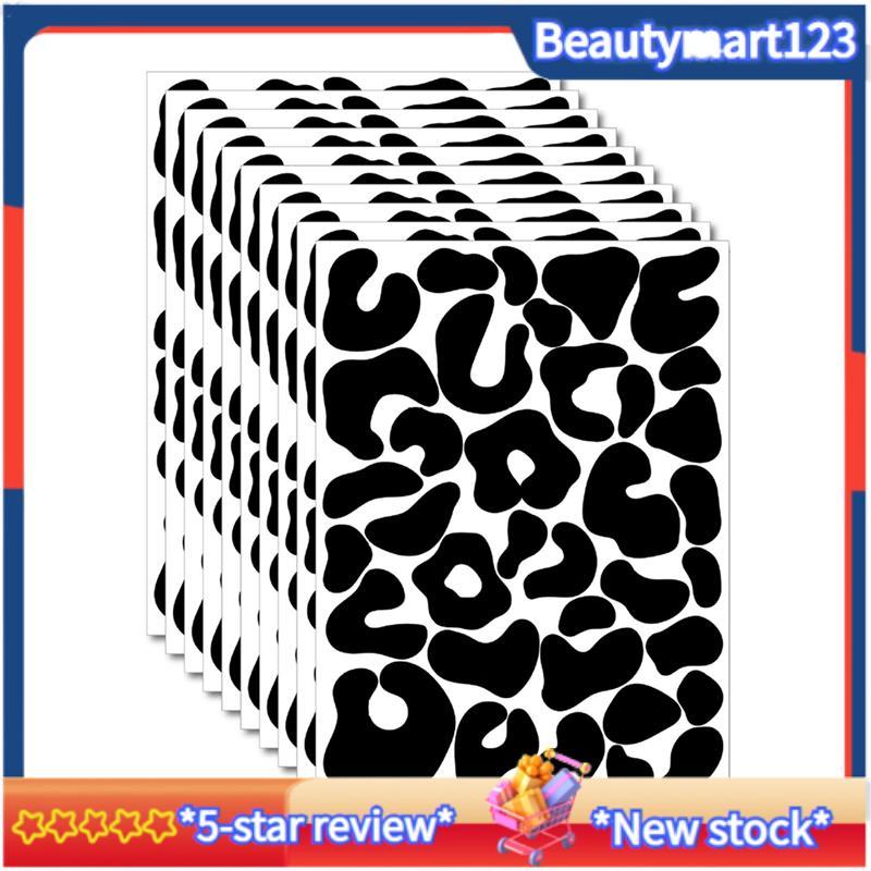 BM10 แผ่นสติกเกอร์ Polka Dot ไม่สม่ําเสมอ Polka Dot Wall Art Peel และ Stick Wall Decor