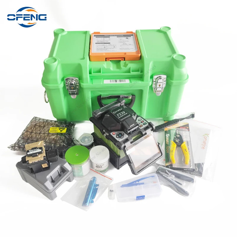 Fx39 ไฟเบอร์ออปติก Fusion Splicer 6 มอเตอร์ Splicing เครื่อง Fx39 Splicing Fusion Splicer Opm Vfl อุ