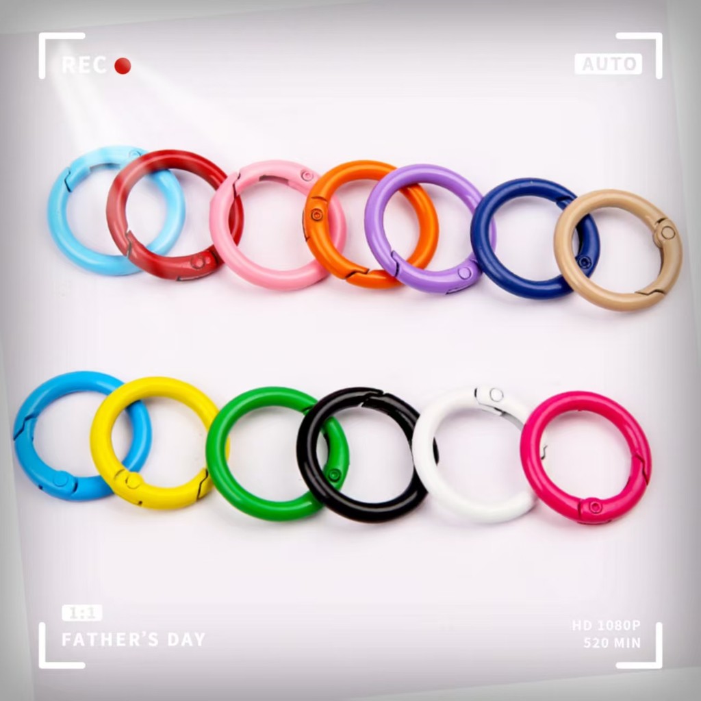 โลหะผสมผสมสี มาการอง สีฤดูใบไม้ผลิหัวเข็มขัดรอบเปิดแหวนแหวนหัวเข็มขัดหูฟังพวงกุญแจ ทําเอง เครื่องประดับอุปกรณ์เสริมวัสดุ