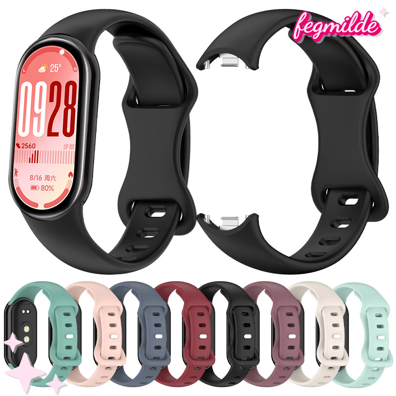 Sport Soft Silicone Strap for Smartwatch Xiaomi Mi Band 10/9/8 NFC Replacement Rubber Band Belt Wristbands Accessories