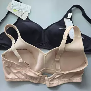 Sabina Forever Young Level 1 เสื้อชั้นใน ไร้โครง รหัส NBF25002 PLUS SIZE M-4XL ตะขอหลัง ฟองบาาง