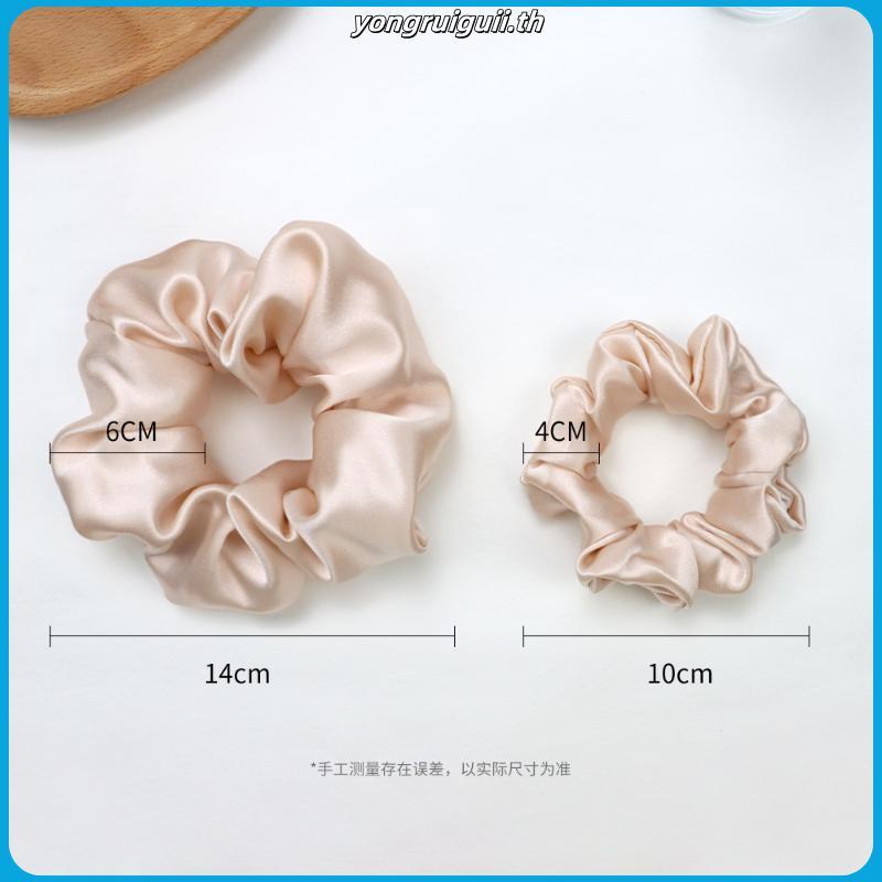 (1ชิ้น ไซส์ใหญ่ – Maxi) ยางรัดผมผ้าไหมมัลเบอร์รี่ Ella Mulberry Silk Scrunchies