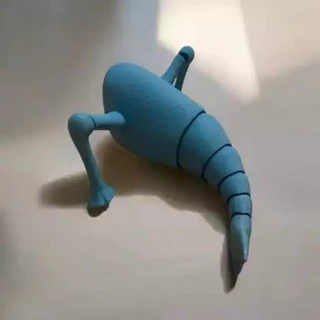 Cuero Sea Eater Articulion ของเล่น Sea Monster 3D เครื่องพิมพ์ Bloop Flish El Gran Maja Movable Joint รูป