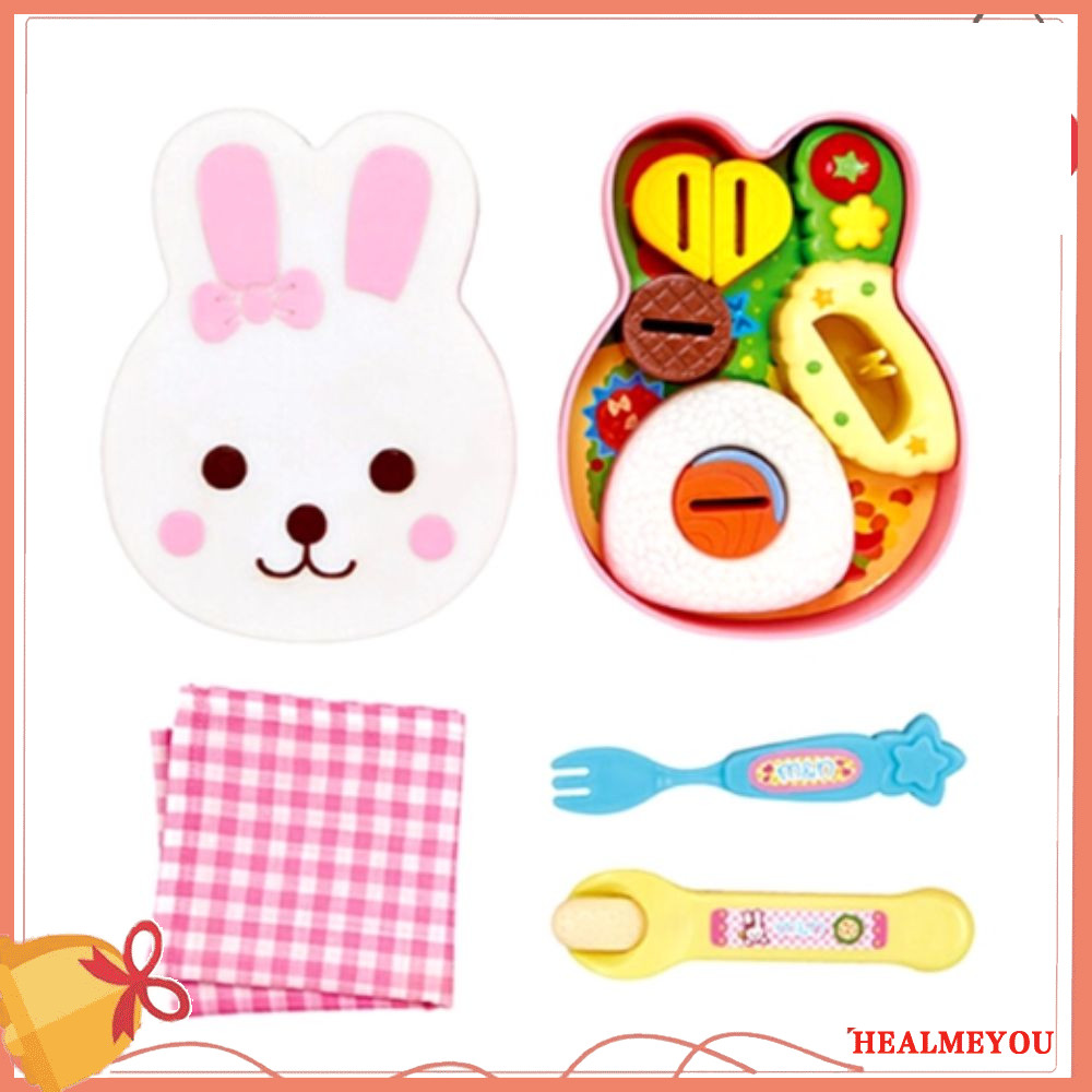 ของเล่นป้อนอาหาร น้ํา รูปกระต่าย แต่แรก การศึกษา กล่องอาหารกลางวันพุดดิ้งของเล่น, จําลองแปลกใหม่รุ่นแกล้งเล่น น่ารัก เล่นบ้านของเล่นของขวัญวัน