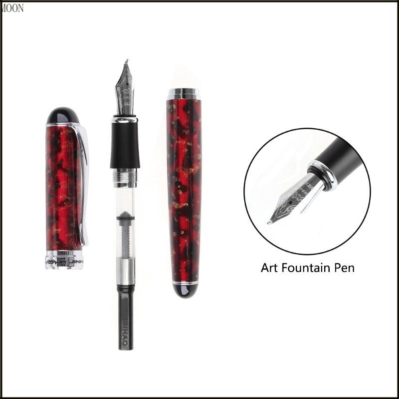 JINHAO X750 Art Fountain Pen Pull-type Cap Curving-nib Writing Painting