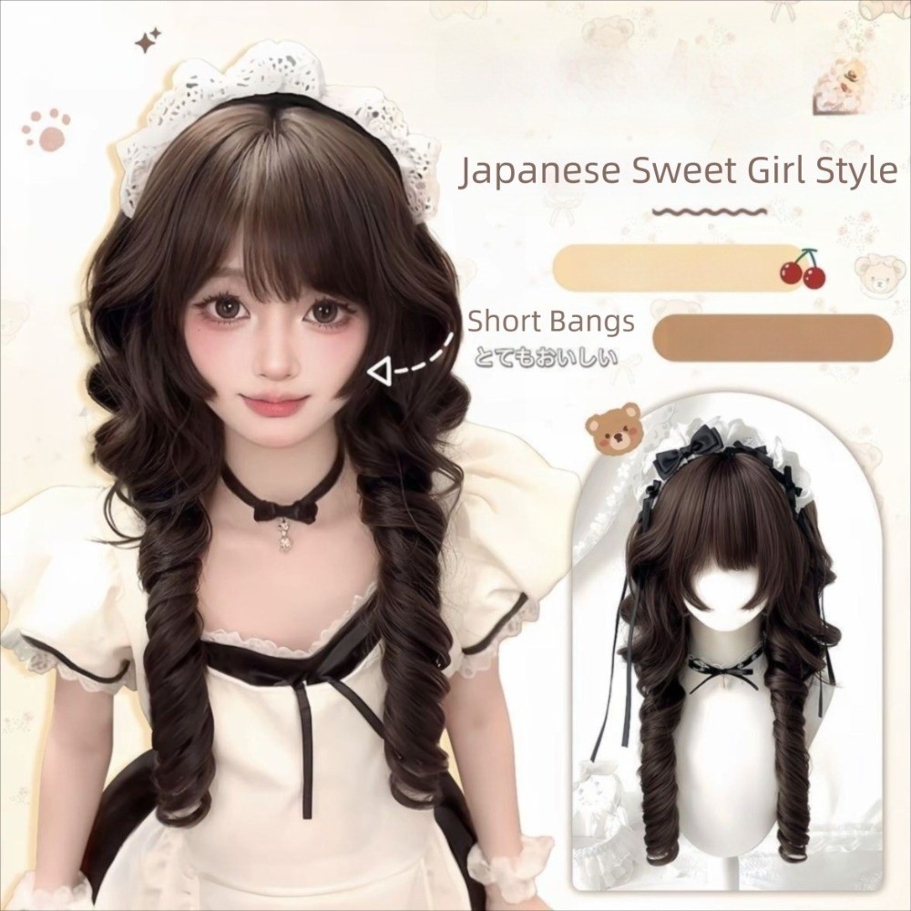 วิกผมแมงกะพรุนหัวเจ้าหญิง สไตล์โลลิต้า ทนความร้อน ใช้งานได้ทุกวัน - รูปที่ 3