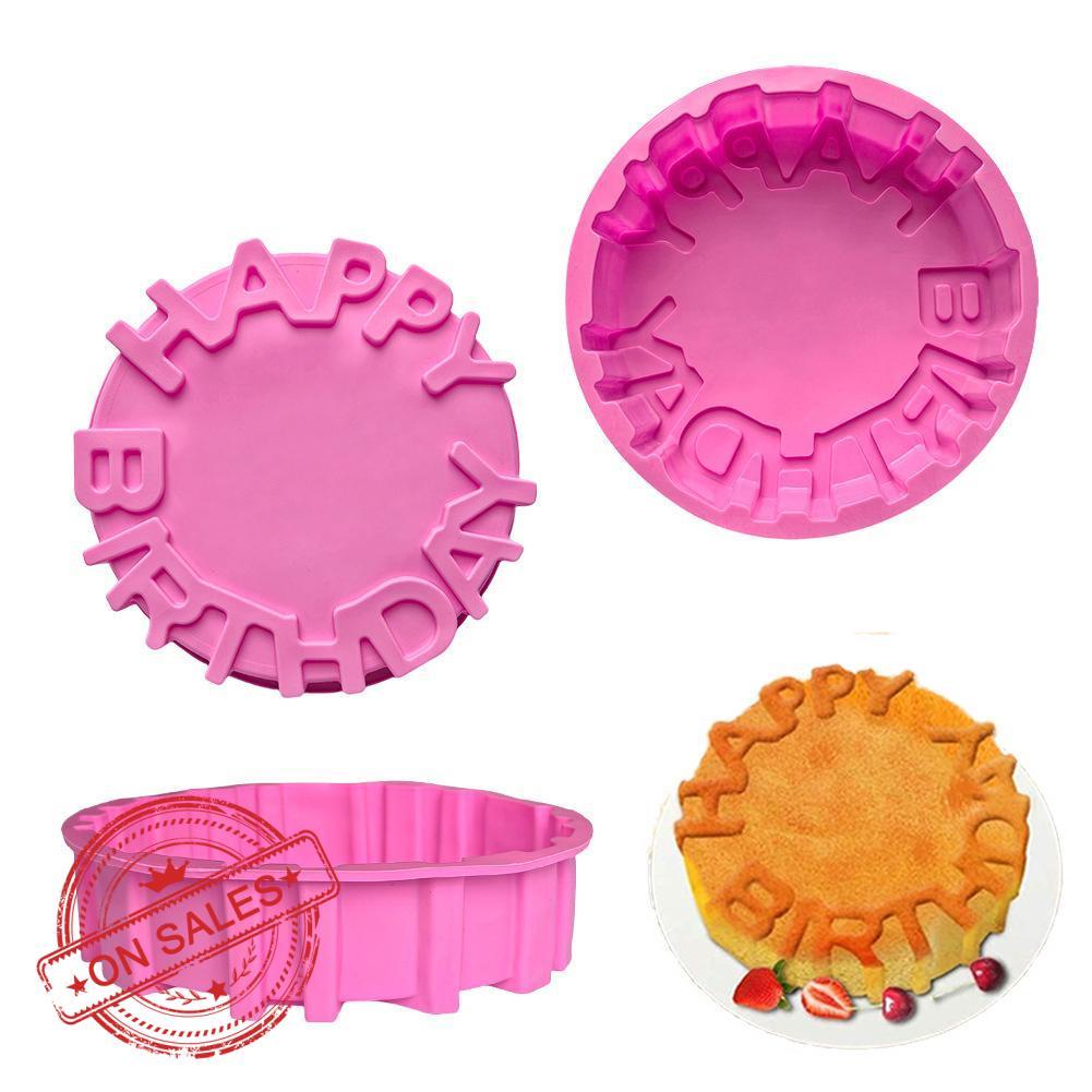 แม่พิมพ์เค้กทรงกลมซิลิโคนสําหรับอบและตกแต่งเค้กเครื่องมืออบ F5v6