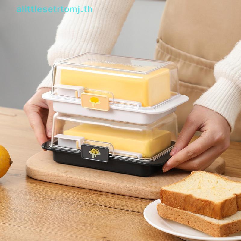 Alittlese Butter Storage กล่องตัดบรรจุภัณฑ์ เก็บตู้เย็น ชีสแยกชิ้น TH