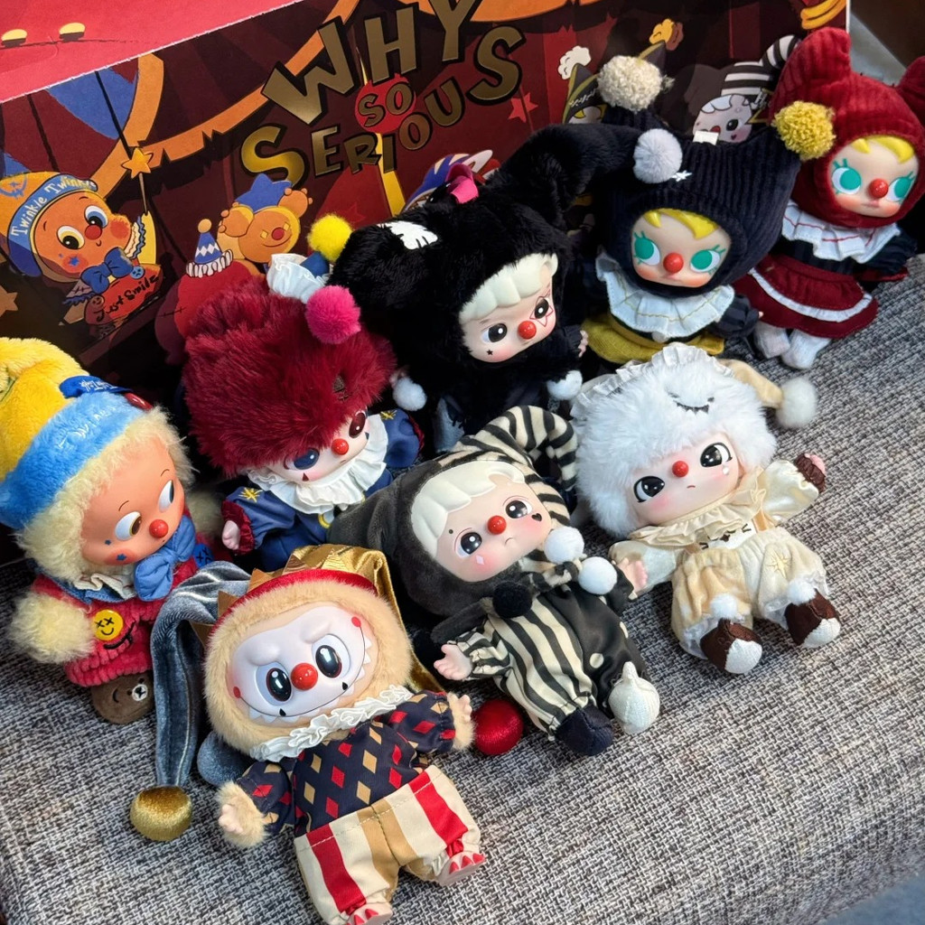 💕ของแท้💕P0P MART WHY SO SERIOUS Halloween Series LABUBU Clown Halloween Mystery Box Starman