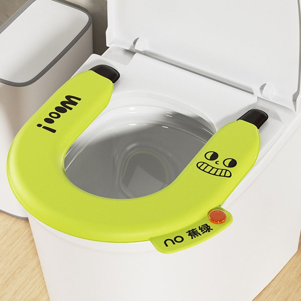 คอสซี่ เบาะรองนั่งชักโครกอโรมาเทอราพี, อีวา การ์ตูนกล้วยห้องน้ําเสื่อ,สากลกันน้ําหนา ยู-รูปร่าง ฝารองนั่งชักโครกอุปกรณ์ห้องน้ํา - รูปที่ 3